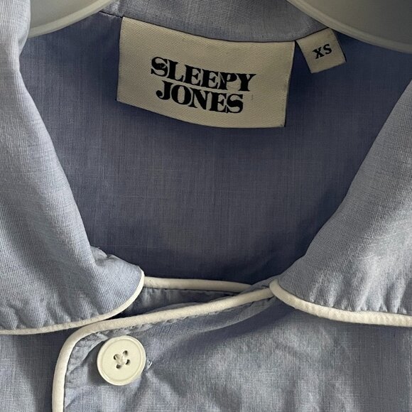 Sleepy Jones Blue Pajama Top - Picture 4 of 9